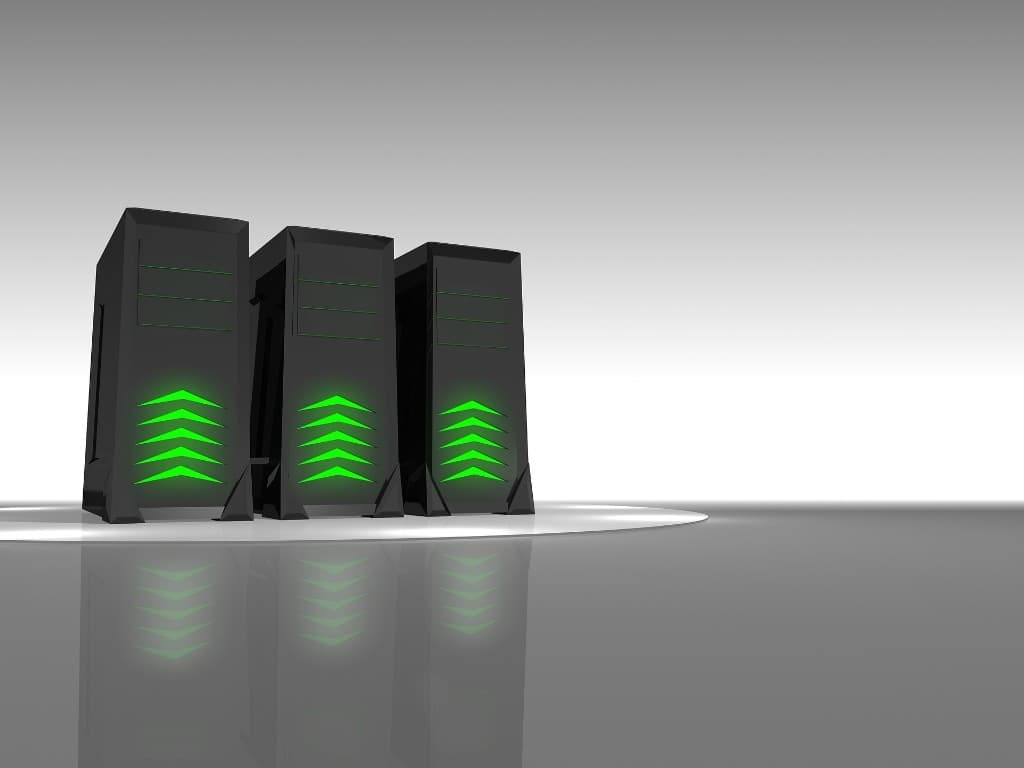 Server towers representing owned data infrastructure